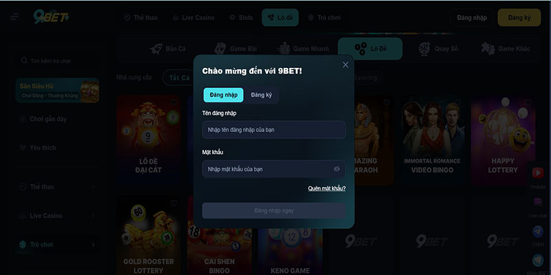 Lỗi Đăng Nhập 9Bet Và Cách Khắc Phục